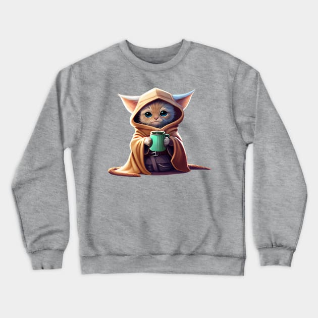 The Child Kitten Crewneck Sweatshirt by mattserpieces